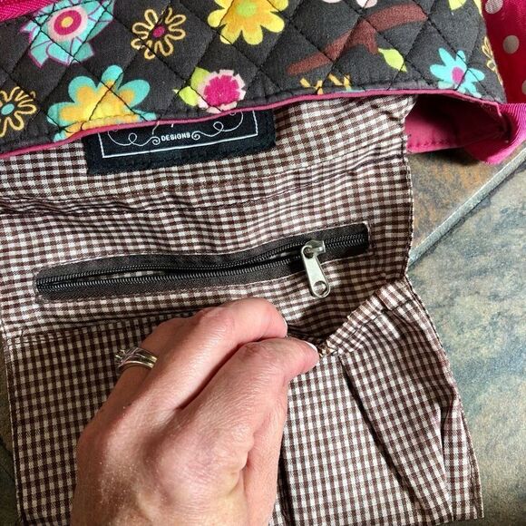 SazyBee Owl Flower Butterfly Girl’s Fabric Purse - Picture 13 of 16